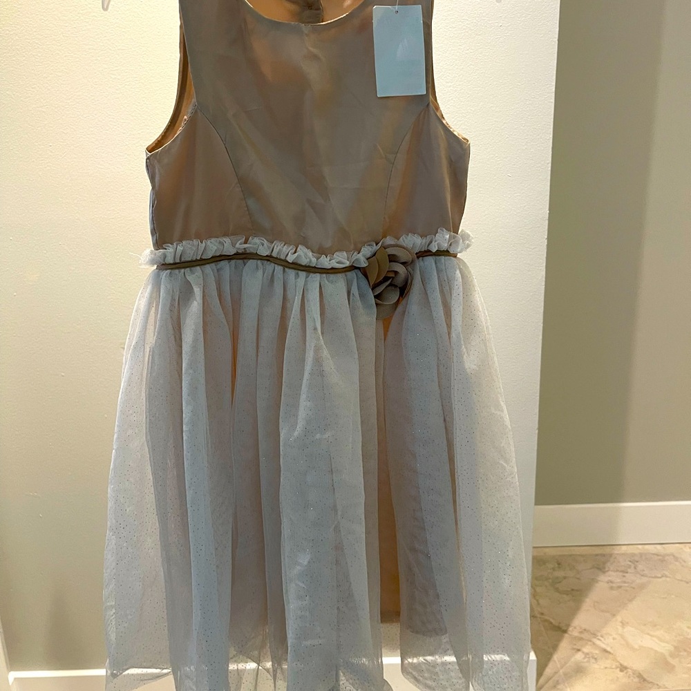 Gold size 9/10 formal dress from H & M